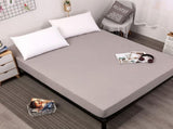 Grey Queen Size Waterproof Fitted Mattress Protector - Soft & Breathable Bed Cover, Hypoallergenic, V888-ELOSUNG27780