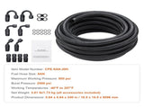8AN Fuel Line Kit, 6.1 m Fuel Hose Kit, 1.0 cm Nylon Stainless Steel Braided Fuel Line V952-QCYYRYRG12G2QDX9GV0