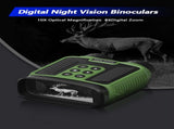 Black 4K Ultra HD Digital Night Vision Binoculars - Infrared Scope for Hunting & Outdoor Observation V888-ELOSUNG28342