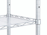 Levede Shelving Unit Adjustable Rack 6 Tier 161cm Carbon Steel Laundry Silver EA0313-SL-AU