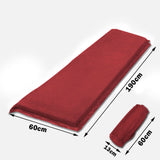 Self Inflating Mattress Sleeping Suede Mat Air Bed Camping Camp Hiking Joinable - red V610-SELS8521-RE