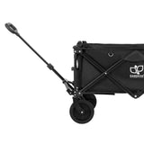 Gardeon Garden Cart with Opening Rear Black GCT-FABRIC-SIDE-120KG-BK