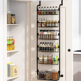 GOMINIMO 6 Tier Adjustable Baskets Over the Door Pantry Organizer V227-3720262010994