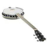 Karrera 6-String Resonator Banjo - Black 6S-BANJO-BK