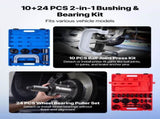 Bearing Press Kit, 1024 Pcs, 2 in 1 Ball Joint Press & Wheel Bearing Puller Kit, Race and Seal V952-2H1ZCCT10JT2I40X6001V0