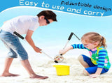 2 Pack Beach Sand Sifter with 2 Pcs Mesh Beach Bag, Sand Scoops, Shell Scooper for Beach, V1369-AZ3-W-16447