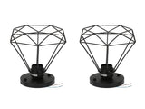 Ceiling Light Cage Guard Cover with Lamp Holder Base Vintage Industrial Style for E27 Bulbs V1294-YM0523-3119220032811