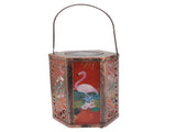 Garden Hanging Lights Waterproof LED Decorative Lighting Hexagonal Bird Pattern Lantern for Home V1294-YM0521-3119230045311