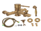 Brass Shower European Antique Simple Wall Mount Handheld Shower Set with Accessories for V1294-YM0521-3112220097011