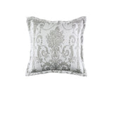 Bianca Olivia Grey Square Filled Cushion V442-BCA-CUSHION-OLIVIA-GREY-SQ