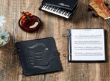 Amylove 4 Pack Music Flip Folder Marching Band Plastic Flip Folder Each with 10 Windows V1258-DP02-C-766