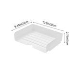 Stackable Paper Lter Tray Multi-Tier Plastic Desktop File Organizer Rack Open Document Book Storage V1369-AZ3-W-11133