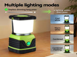 Weisshorn 2-Pack LED Camping Lanterns, 1000LM Super Bright Waterproof Portable Emergency Tent Lights CP-LT-1KLM-1SET-GR