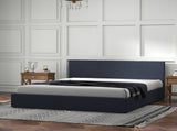 Milano Luxury Gas Lift Bed with Headboard - Charcoal No.35 - Queen ABM-10002027