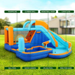 AirMyFun Kids Inflatable Pool Water Slide Park Jumping Castle Bounce 382X381CM IOT-B-83078-MC