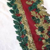 Holly White Christmas Festival Printed Oval Tablecloth 152 x 213 cm V442-ATX-TABLEC-CHRISTMASHOLLY-WHITE-OV
