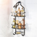 Shower Caddy Hanging, Bathroom Shower Rack, Large Capacity Anti-Swing Bathroom Storage with Hooks V1370-AZ4-18885