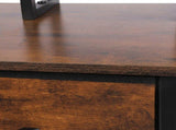 Levede Bedside Table with Charging Station 3 Drawer RGB Light Night Stand Brown NI1101-BR-AU