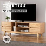 Artiss Entertainment Unit Stand TV Cabinet Storage Drawer Shelf 180cm Wooden FURNI-Q-CT01-TV180-WD-AB