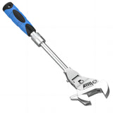 5 in 1 Flex Head Adjustable Wrench, Reversible Jaw Pipe Wrench with Retractable Extension Shank and V1192-AZ-W-0819