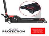 2 Ton Low Profile Trolley Jack Hydraulic Floor Car Lifter Dual Pump 70-620MM V379-2TLWPROJACK001