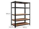 Traderight Warehouse Shelving Garage 1.8X0.9X0.4M Large HJ0066-L