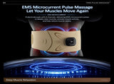 EMS Microcurrent Pulse Waist Massage Belt with Graphene Heating & Lumbar Support, Foldable & V1341-ZY-VP6ESSZV-A