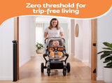Keezi Retractable Gate Baby Gate Pet Safety Fence Extends up to 140cm Black SG-140X86-BK