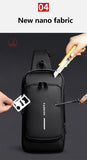 Shoulder Bag - Crossbody Bag - Men's and Women's - Waterproof - Anti-Theft - USB Port V1188-MS-313-0050