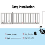 Lockmaster Automatic Sliding Gate Opener Kit 4M 1000KG GO-SGO-DSR1000-AC-RAILX2