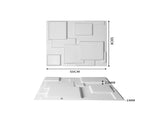12Pcs 3D Wall Panels 50x50cm DIY Waterproof DECO1005-WH_NZ