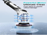 Multi-Functional Electric Spin Scrubber with Voice Broadcast, 9 Heads, Adjustable Extension Handle & V888-ELOSUNG35777