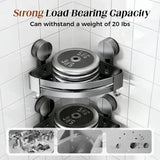 Suction Cup Shower Corner Shelf with Towel Bar V1237-ZY-908-111