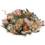 Christabelle 26cm Christmas Centrepiece Lush Green Holiday Jewelled Baubles Foliage Flowers Pin 112_GUE527