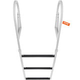 Dock Ladder, Flip-Up 3 Steps, 159 kg Load Capacity, Aluminum Alloy Pontoon Boat Ladder with 50.8 mm V952-MTZTSFSJFHXJDD9C0V0