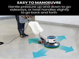 Auch 17" Commercial Orbital Scrubber & Polisher, Hard Floor Buffer, Carpet Cleaner, 12L Solution V219-CFPWLKACH17A