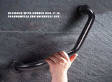 Stainless Steel Curved Shower Tub Safety Grab Bar Towel Rack Wall Mounted Bathroom Handrail V1294-YM0722-JY04639