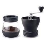 Manual Coffee Bean Grinder with Extra Storage Jar Hand Crank Household Crusher Bean Tool Portable V1369-AZ3-W-21128