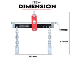 Engine Leveler Balancer Load Shop Crane Hoist Chain Lift Loading Leveller 2000lb - 907kg V379-ENGLVLRBAR