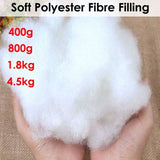 Soft Polyester Fiber Filling for Cushions, Pillows, Toys, and Crafts 4.5kg V442-ABR-MISC-POLYESTERFILL4500G-WHITE-SH