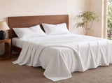 Giselle Double 500TC Cotton 4Pcs Sheet Set with 40cm Extra Deep Pocket for Thick Mattresses Sateen SHEETSETS-TC5-W-D