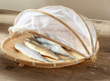 Bamboo Food Serving Tent Natural Handcraft Tray Mesh Food Storage Basket Meal Table Serve Cover V1294-YM0717-10122445