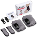 2 Pack Wireless Heated Vibration Ankle Foot Massager Wrap, Rechargeable Thermal Massage Brace for V1265-JK-25