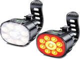 Bike Lights Front and Back for Night Riding Safety,Super Bright Headlight and Red Rear Tail,IP65 V1259-DP01-A-3522
