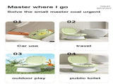 Car Folding Potty, cute cartoon design, folds in seconds for easy carrying, widened seat ring for V1232-CZZDZB001
