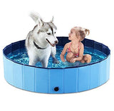 48*12in Foldable Dog Pet Bath Pool Collapsible Dog Pet Pool Bathing Tub Teen Pool Doggie Wading Pool V1107-125-17910-BLU4