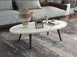 Oval Coffee Table Mid Century Modern Minimalist Display V63-921071