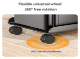 Adjustable Mobile CPU Stand, Ventilated Computer Tower Stand with 4 Caster Wheels, for PC Tower, V1189-WXFWAL-20260319-00924