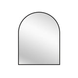 Black Metal Arch Mirror - Small 80cm x 100cm V292-M-METAR-S-BLACK
