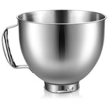Stainless Steel Bowl for KitchenAid 4.5-5 Quart Tilt Head Stand Mixer, for KitchenAid Mixer Bowl, Di V1237-ZY-203-5258